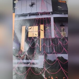 Hyde and Eek! Mega Spiderweb — Pink Glowing Decor